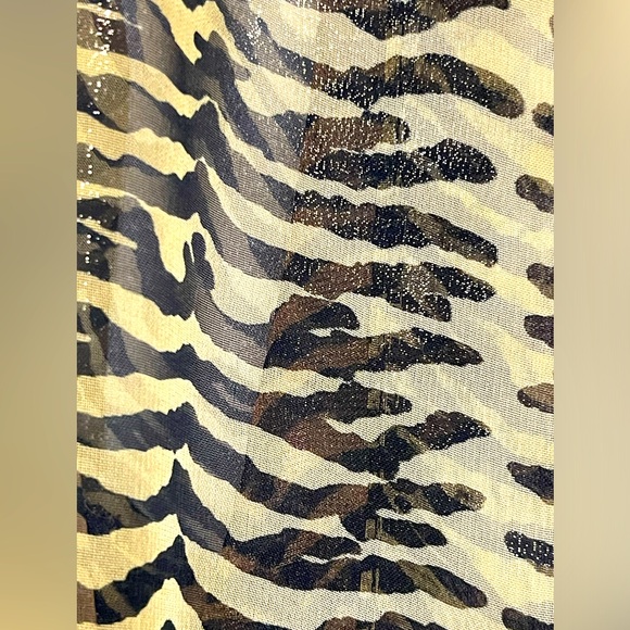 Vintage Bonita SR club translucent tiger print lightweight cover up, coat, robe - Picture 5 of 6